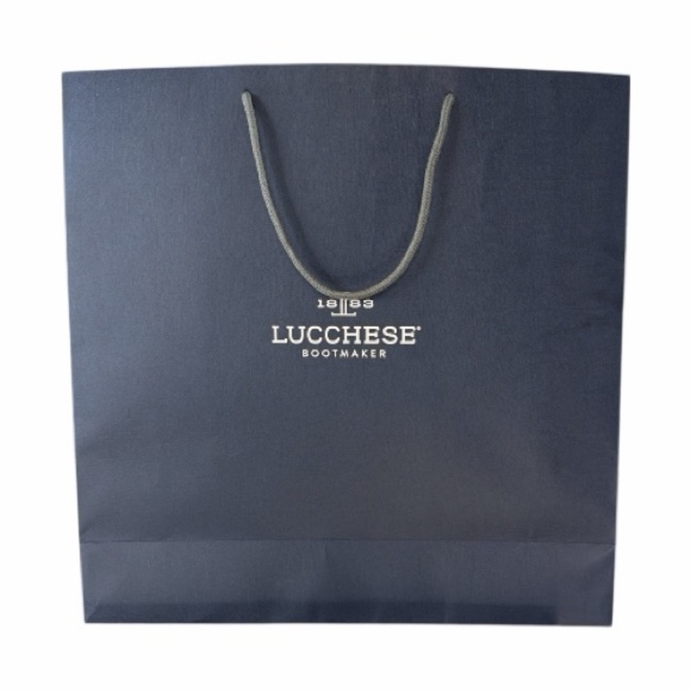 LUCCHESE Bootmaker Navy Shopping Tote Bag